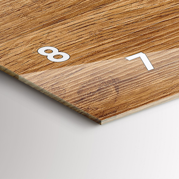 Orologio rettangolare Legno chiaro