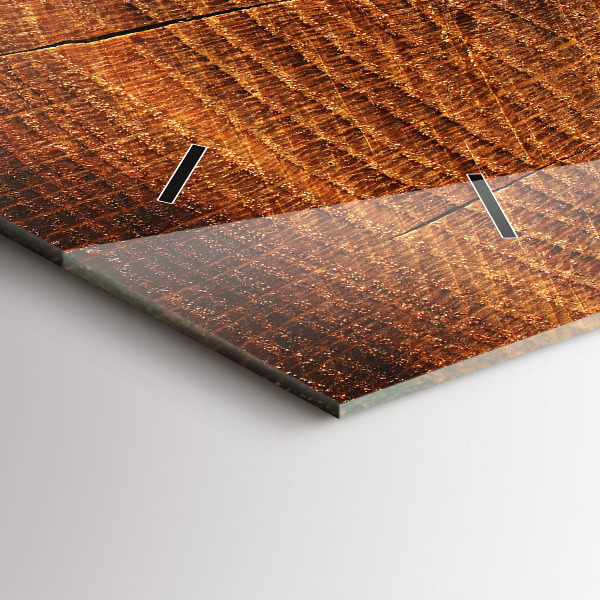 Orologio rettangolare Vecchio ceppo d'albero