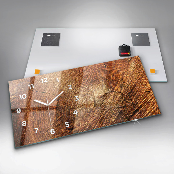 Orologio rettangolare Vecchio ceppo d'albero