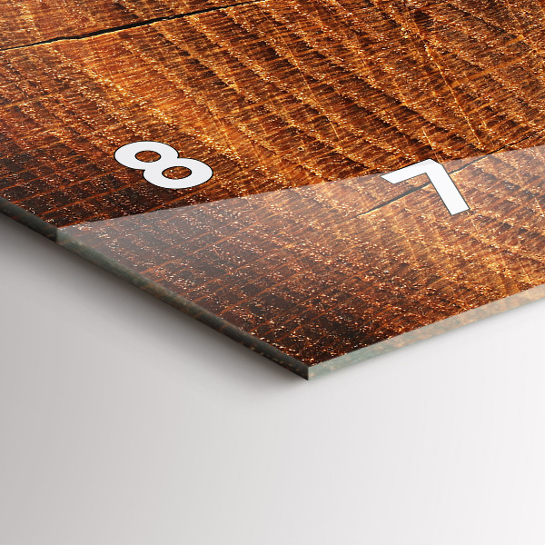 Orologio rettangolare Vecchio ceppo d'albero