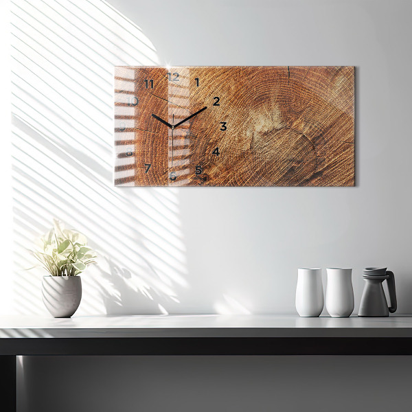 Orologio rettangolare Vecchio ceppo d'albero