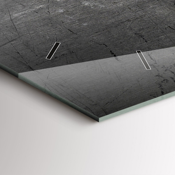 Orologio rettangolare Parete metallica