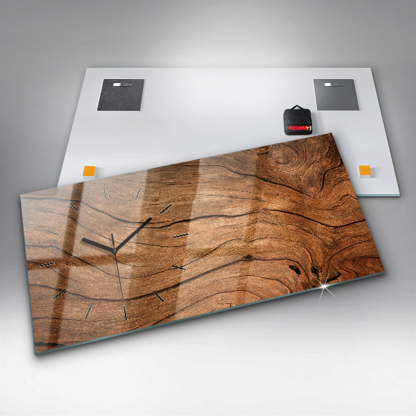 Orologio rettangolare Legno vecchio