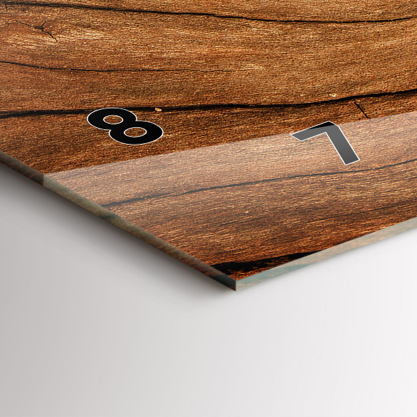 Orologio rettangolare Legno vecchio