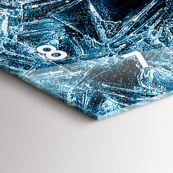 Orologio rettangolare Muro ghiacciato