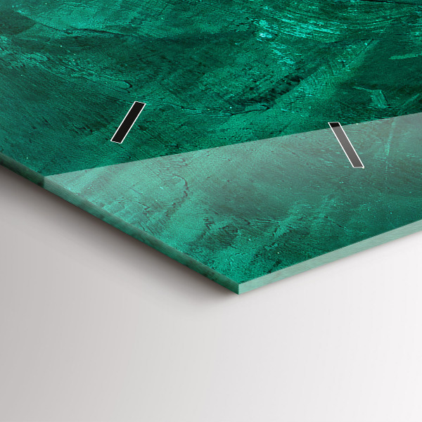 Orologio rettangolare Muro di smeraldo