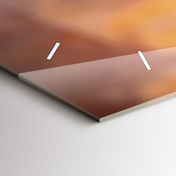 Orologio rettangolare Un bicchiere di vino