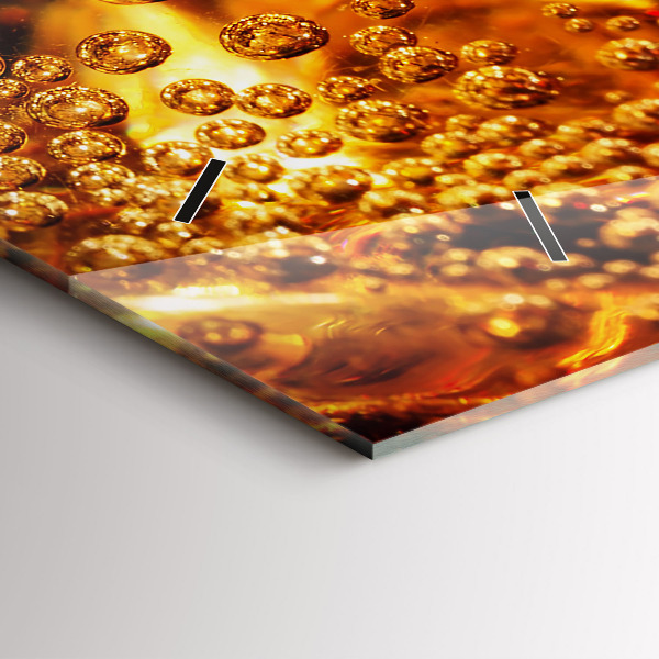 Orologio rettangolare Primo piano della bevanda