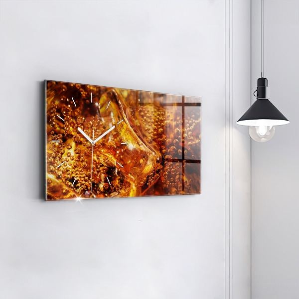 Orologio rettangolare Primo piano della bevanda