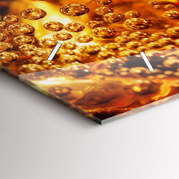 Orologio rettangolare Primo piano della bevanda