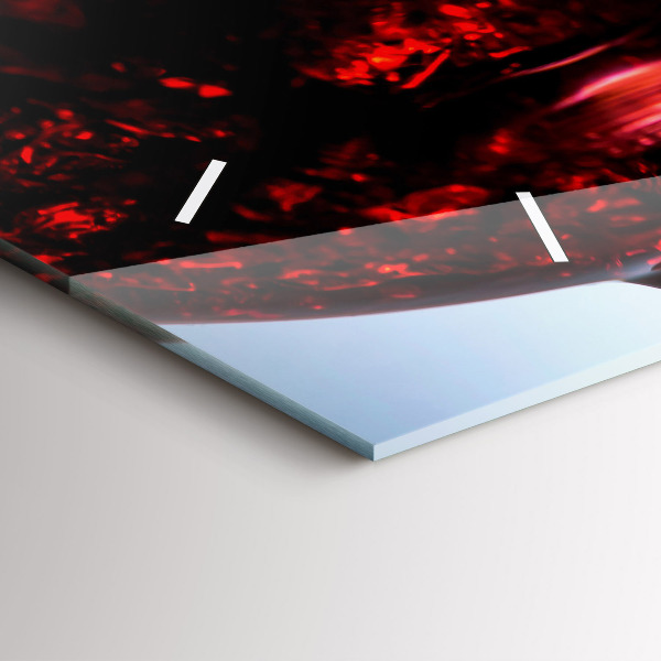 Orologio rettangolare Bicchieri di vino