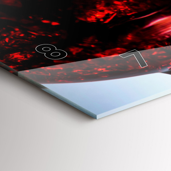 Orologio rettangolare Bicchieri di vino