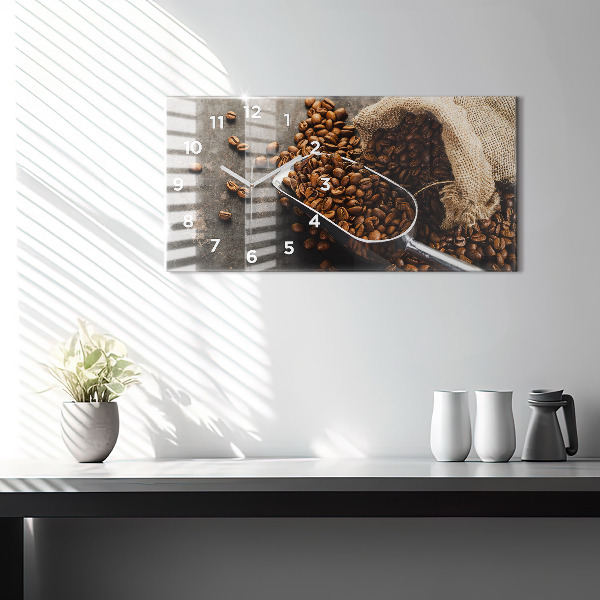 Orologi orizzontali Un sacchetto di chicchi di caffè