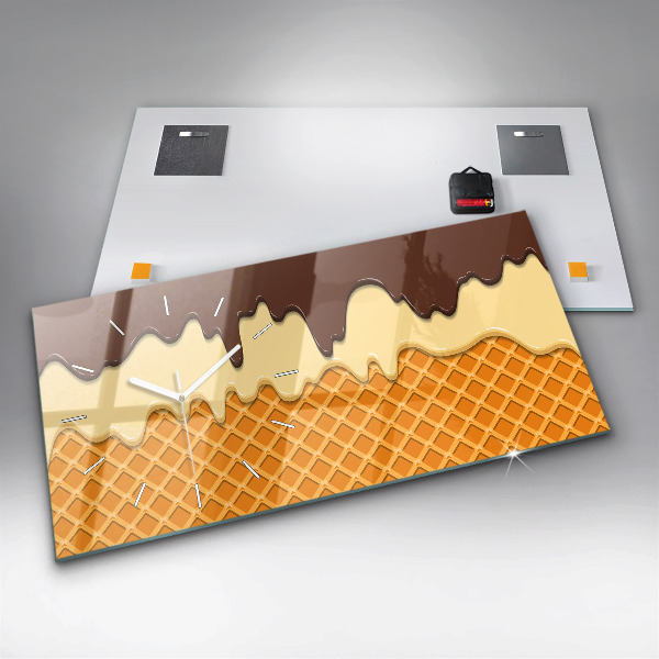 Orologi orizzontali Waffle e gelato