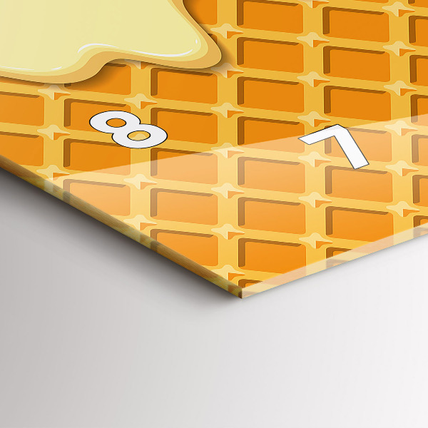 Orologi orizzontali Waffle e gelato