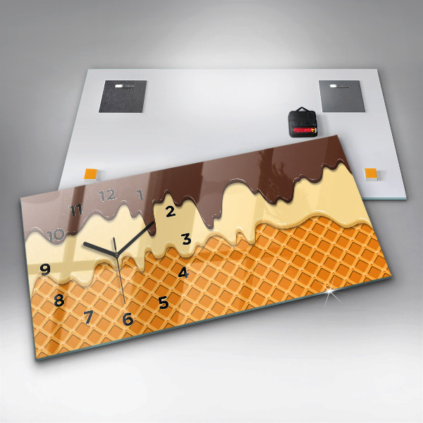 Orologi orizzontali Waffle e gelato