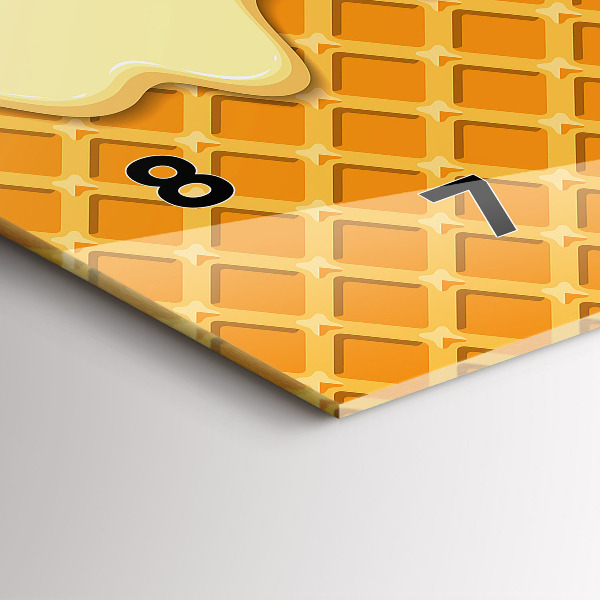 Orologi orizzontali Waffle e gelato