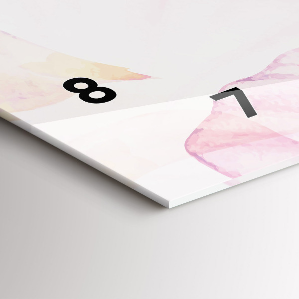 Orologio rettangolare Petali acquerellati