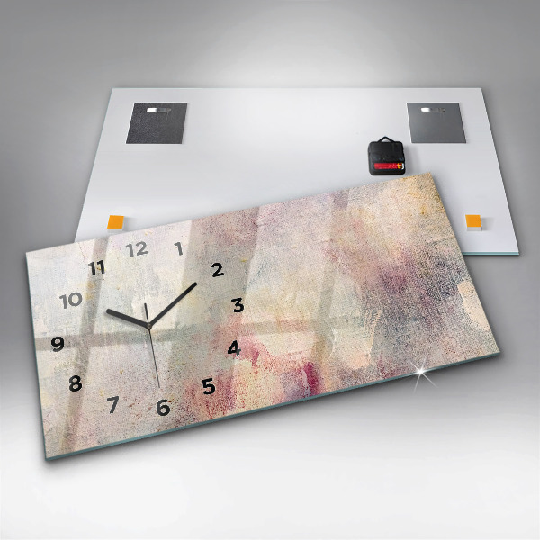 Orologio rettangolare Astrazione dipinta