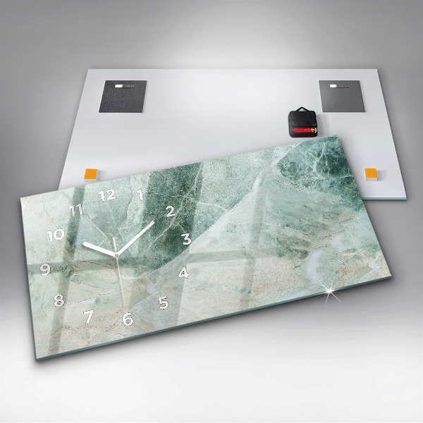Orologio rettangolare Texture di pietra di marmo
