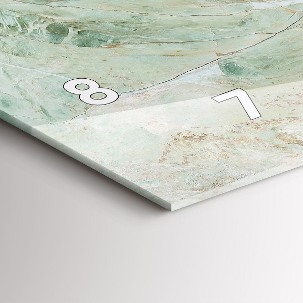 Orologio rettangolare Texture di pietra di marmo