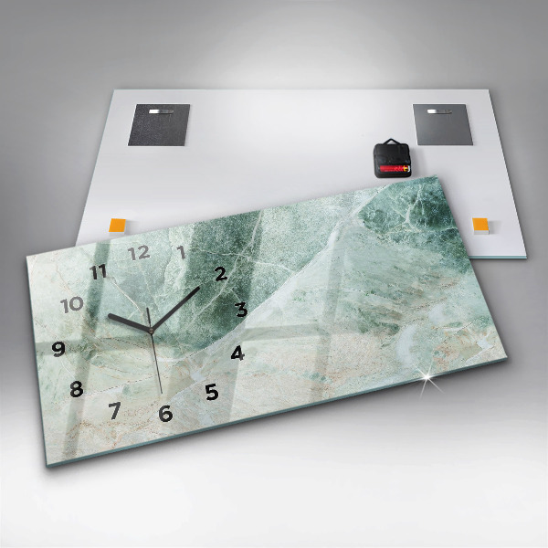 Orologio rettangolare Texture di pietra di marmo