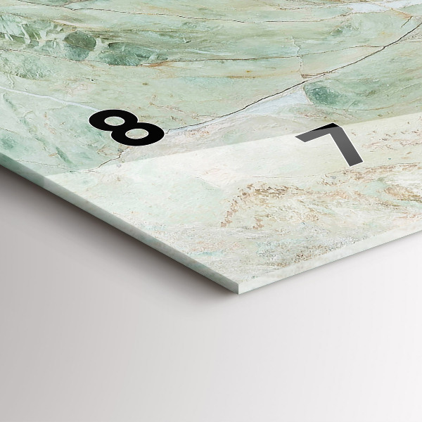 Orologio rettangolare Texture di pietra di marmo