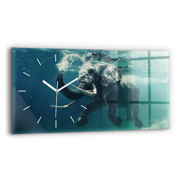 Orologi orizzontali Elefante che nuota nell'oceano
