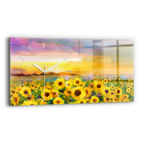 Orologi orizzontali Campo di girasoli