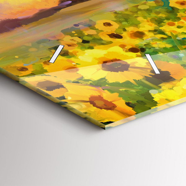 Orologi orizzontali Campo di girasoli