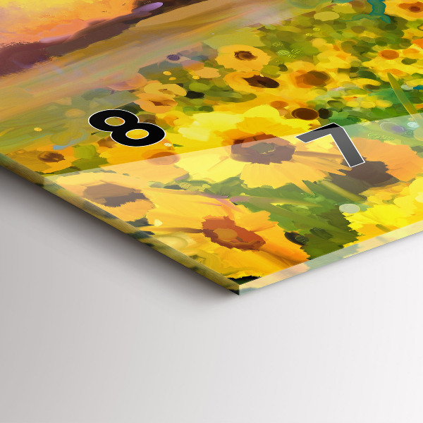 Orologi orizzontali Campo di girasoli