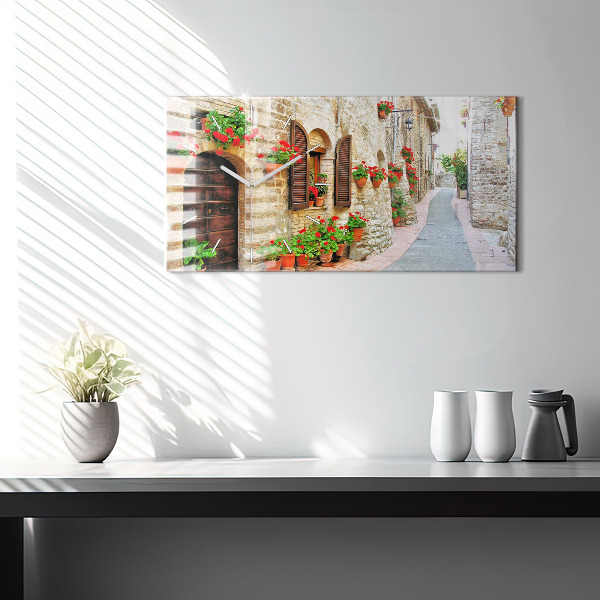 Orologio rettangolare Una strada pittoresca