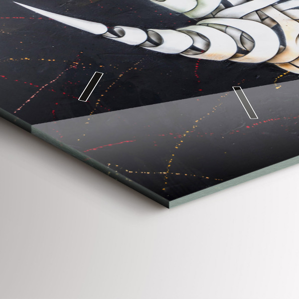 Orologio rettangolare Rinoceronte astratto