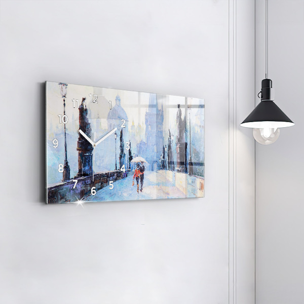 Orologio rettangolare Arte ad olio