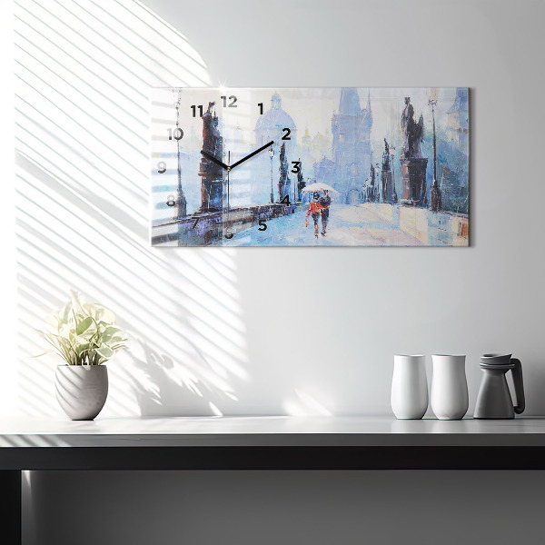 Orologio rettangolare Arte ad olio