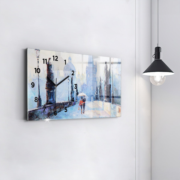 Orologio rettangolare Arte ad olio