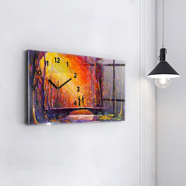 Orologi orizzontali Coppia nella foresta