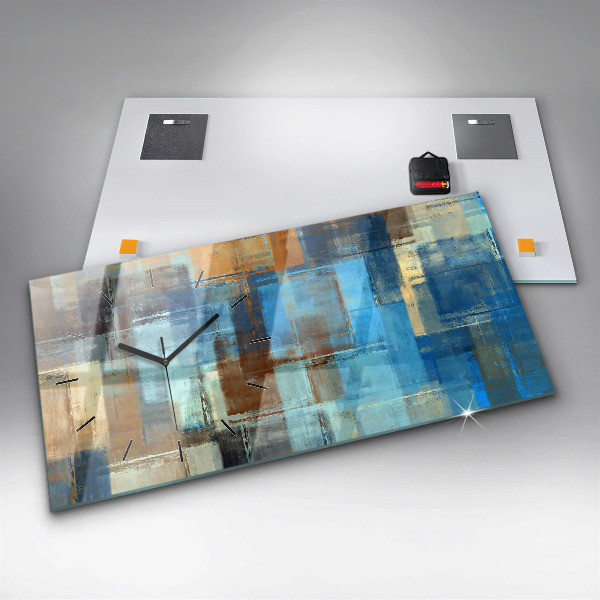 Orologio rettangolare Sfondo colorato - astratto