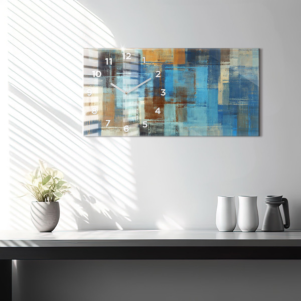 Orologio rettangolare Sfondo colorato - astratto