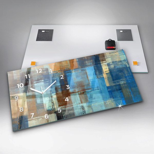 Orologio rettangolare Sfondo colorato - astratto