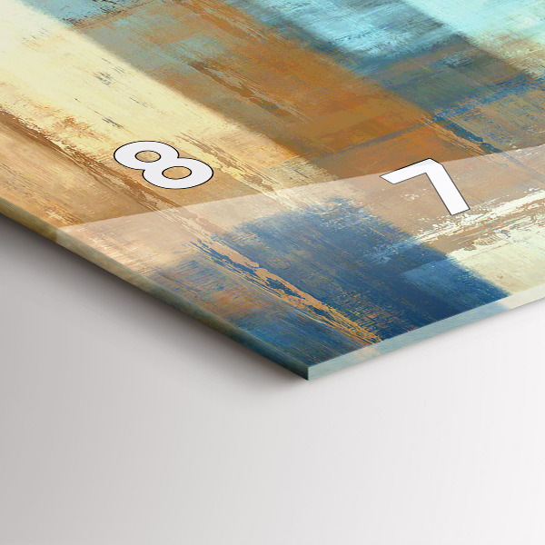 Orologio rettangolare Sfondo colorato - astratto