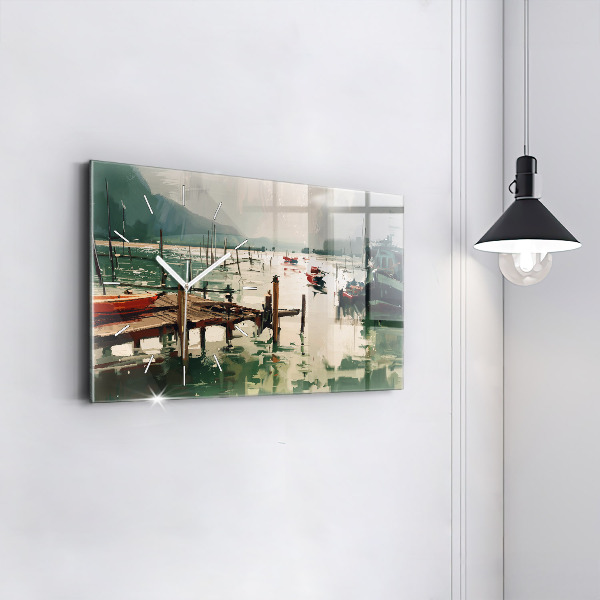 Orologi orizzontali Barche da pesca nel porto