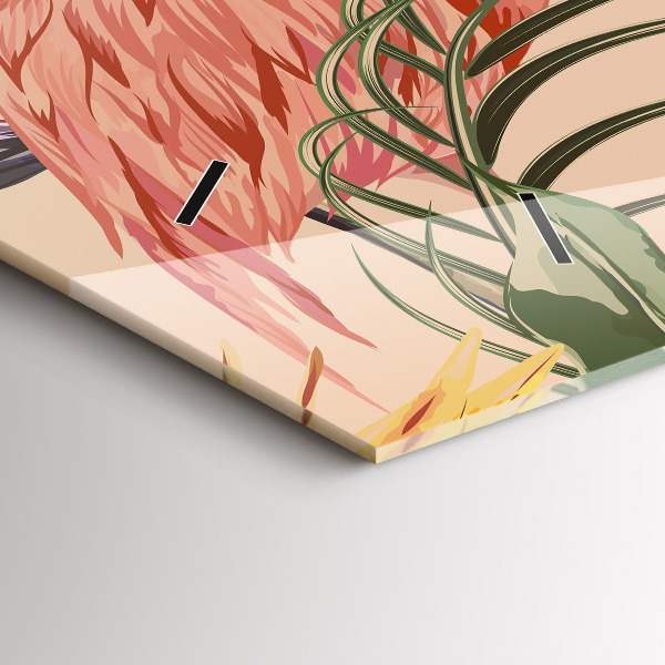 Orologi orizzontali Foglie di palma tropicali