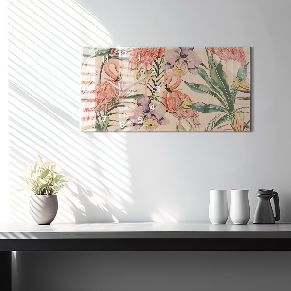 Orologi orizzontali Foglie di palma tropicali