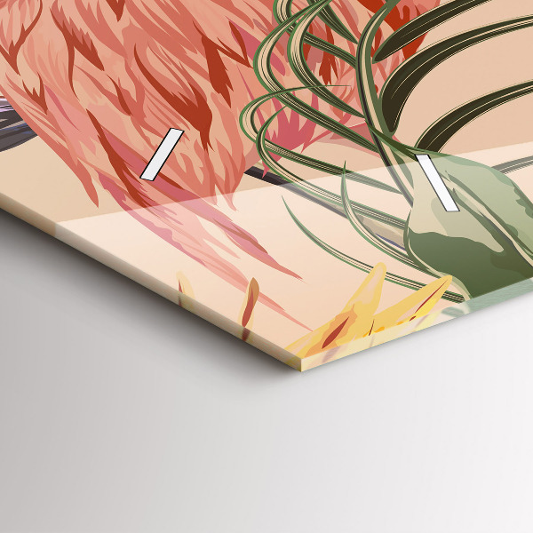 Orologi orizzontali Foglie di palma tropicali