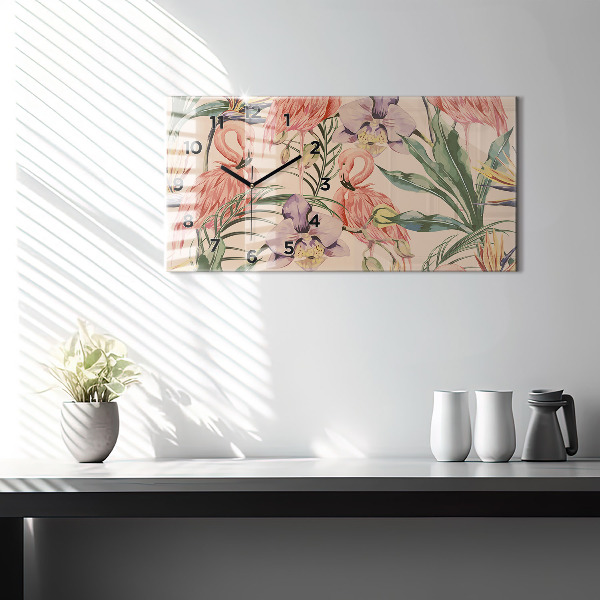 Orologi orizzontali Foglie di palma tropicali