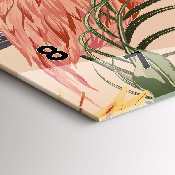 Orologi orizzontali Foglie di palma tropicali