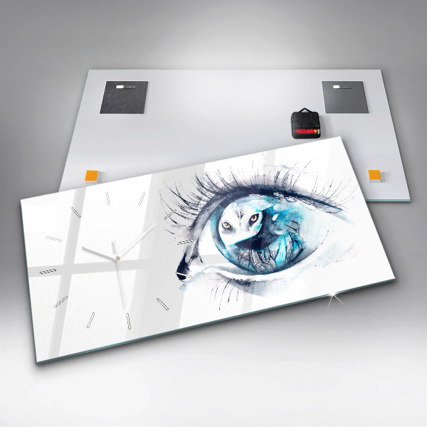 Orologio rettangolare Illustrazione dell'occhio del lupo