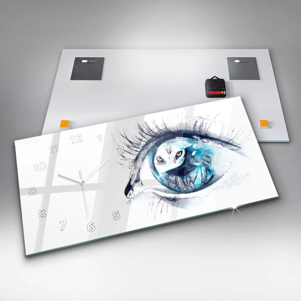 Orologio rettangolare Illustrazione dell'occhio del lupo