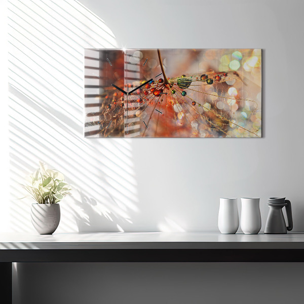 Orologio rettangolare Dente di leone con rugiada